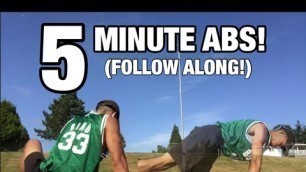5 MINUTE AB WORKOUT