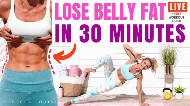 LOSE BELLY FAT IN 30 minutes at home workout (TOTAL BODY TONE)