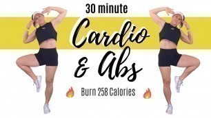 30 MINUTE CARDIO & ABS WORKOUT - No Equipment Home Workout Full Body