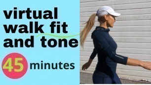 'WALKING AT HOME - INDOOR WALKING WORKOUT - 45 MINUTE LOW IMPACT CARDIO FOR WEIGHT LOSS & TONING'