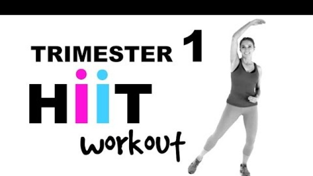 'PREGNANCY EXERCISE - FIRST TRIMESTER WORKOUT - PRENATAL HIIT ROUTINE'