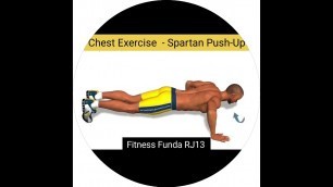 'Chest Exercise ....How to do.....Spartan Push-Ups ? Fitness funda RJ13...'