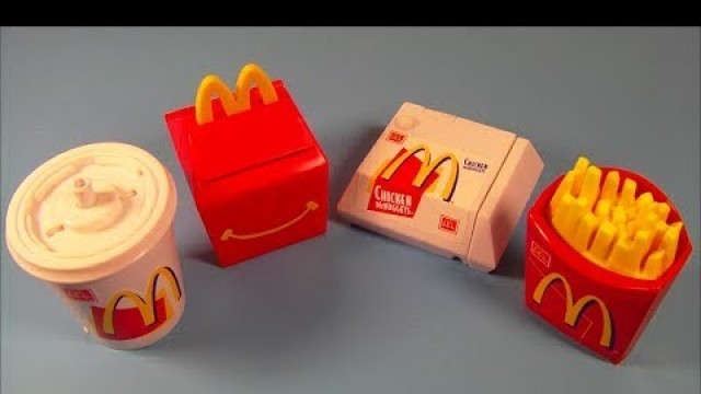 '1999 FOOD FOOLERS SET OF 4 McDONALDS HAPPY MEAL KIDS TOYS VIDEO REVIEW'