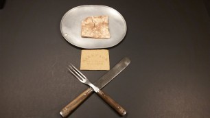 '1863 American Civil War Hardtack Oldest Cracker Ever Eaten Military MRE Food Review Tasting Test'