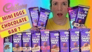 'TASTE TESTING 11  WEIRDEST CADBURY DAIRY MILK Chocolate Bars !!! | FOOD REVIEW'