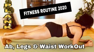 'FINALLY I’M BACK ON FITNESS ROUTINE PLANKS 2020 | ABS, WAIST AND LEGS | Landay Libun'