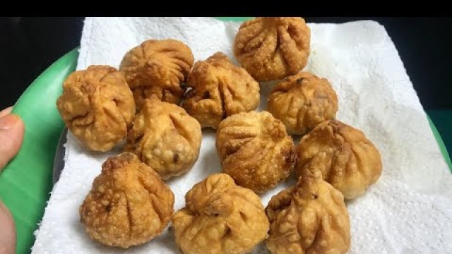 'fried #momos banane  |||| ki recipe in Hindi #video (&$#)'