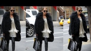 'Nicole Richie Perfects NYC Cool in Fringe, Fur, and Leather! | Fashion Flash'