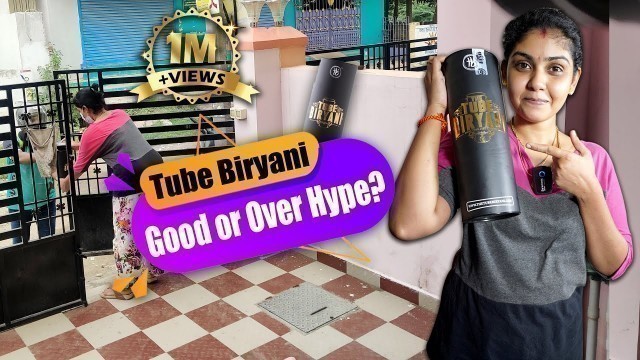 'Tube Biryani Is Really Good Or Over Hype? | 1st Time Food Review | Hema\'s Diary'