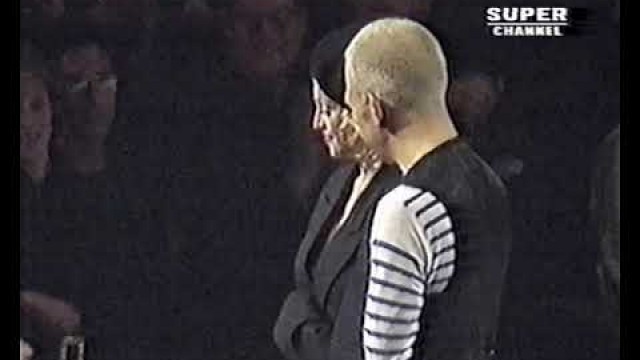 'Madonna on Gauiltier Fashion Show 1992, Erotica\'s first appearance'