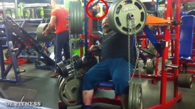 'Tough Guy Shows Off Strength At The Gym'
