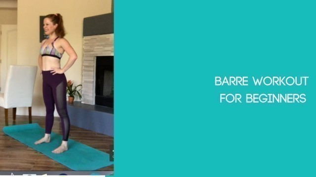 'Barre Workout for Beginners  15 Minute At Home Workout With No Equipment'