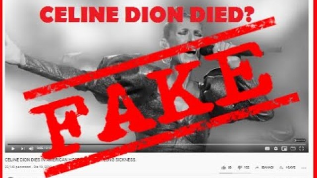 'CELINE DION confirmed the allegation'