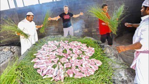 'Most UNIQUE Street Food in Saudi Arabia - RARE Village Haneeth Making Process in DEEP South Saudi!'
