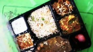 'food review|veg thali|kadhai paneer #loveforfood #foodie #youtube  for more info read description'