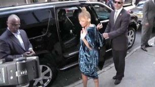 'Nicole Richie Fashion Day & Night Out in NYC - Stunned In Floral Dress'