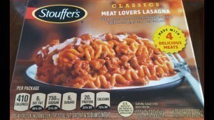 'Stouffer\'s Lasagna with Meat & Sauce food product review'