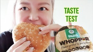 'Food Review: Trying the new Burger King Plant-based Whopper'