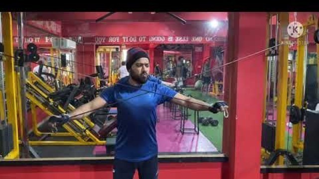 'Tricep workout with cable curl #Fitness funda # healthy workout'