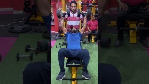 'Arnold press with trainer  # fitness funda'
