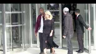 'Beautiful Kim Kardashian and Kanye West at the Vuitton Fashion Show in Paris'