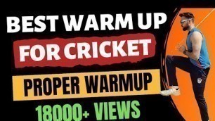 'Best Warm-up Exercises For Cricket 