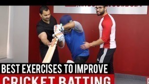 'CRICKET Series: Best exercises to strengthen MUSCLES to IMPROVE BATTING! (Hindi / Punjabi)'