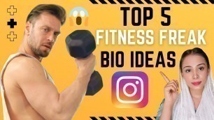'Top 5 Instagram Bios For GYM Lover | Bios For Fitness Freak | Gym Lover Bio Ideas | Bio For Fitness'