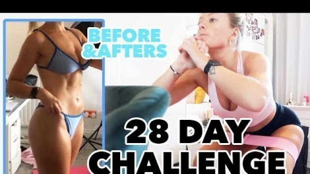 'I TRIED TO TRANSFORM MY BODY IN 28 DAYS FOLLOWING COURTNEY BLACK HOME WORKOUTS, VLOG | AMY COOMBES'