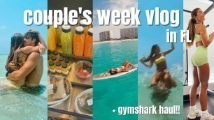 'Fitness Couple\'s Week VLOG :) workouts, meals, beach life, GYMSHARK SALE!'