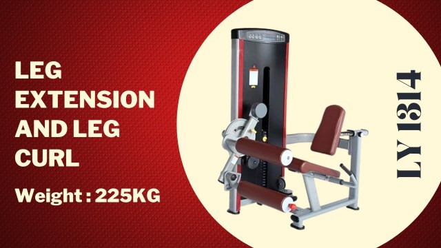 'Best Leg Exercise with Leg Extension and Leg Curls ENERGIE FITNESS LY 1314'