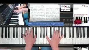 'Finger Fitness PIANO Melodische etudes 25 tm 42.  Klik onder video op MEER TONEN voor etude-selectie'