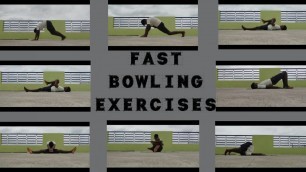 'Fast Bowling Exercises for Cricketer'