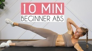 '10 MIN BEGINNER AB WORKOUT (Sixpack Abs, No Equipment)'