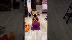 '#ananyapandey enjoying her fitness freak yoga session'