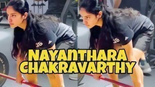 'Nayanthara Gym workout video | sexy gymwear'