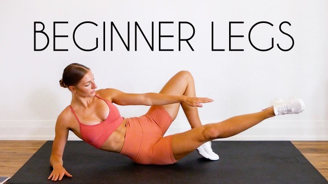 '15 MIN BEGINNER LEG WORKOUT (Booty, Thighs & Hamstrings / No Equipment)'