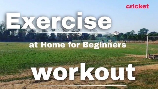 'Home workout & Exercises for Cricket |for Beginners |Mobility|Flexibility In HINDI'