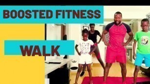 '12 MIN BOOSTED FITNESS WALK | WALK AT HOME'