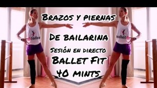 'Tonifica tus PIERNAS y BRAZOS como una BAILARINA ✔ (Ballet fit)'