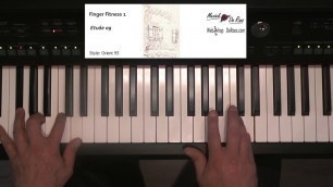 'Finger Fitness for keyboard deel 1, Etude 9 keyboard etudes, Play along with tutorial, Yamaha'