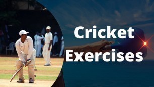 'Cricket Exercises'