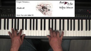 'Finger Fitness for keyboard deel 2, Etude 28, keyboard etudes, Play along, Learn to play, Yamaha'
