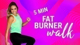 '5 Minute Fat Burner ‼️ Beginner, Joint-friendly HOME Walking Workout'