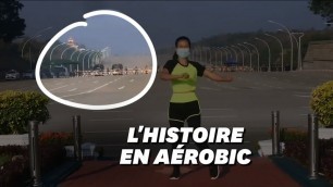 'Birmanie: elle fait du fitness en plein coup d\'État, sa vidéo fait le tour du monde'