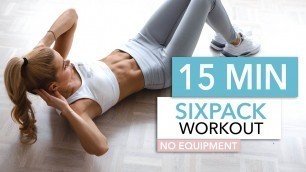 '15 MIN SIXPACK WORKOUT - intense ab workout / No Equipment I Pamela Reif'