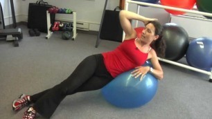 'Ab Crunches on the Ball and Captains Chair A full core workout'