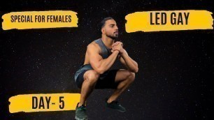 'Females Home Based Legs Workout | Day-5| Beginners | Archit Jakhar |'