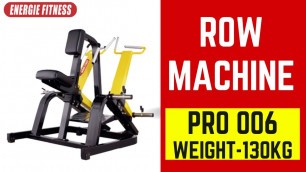 'PRO 006 Hammer Series Row Machine by Energie Fitness'