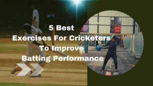 '5 Best Exercises For Cricketers To Improve Batting Performance | Upper Body And Lower Body | Raw Fit'